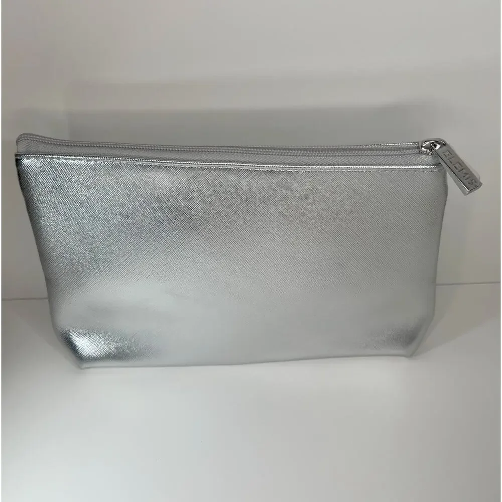New Silver Metallic Elemis Cosmetic Bag Pouch